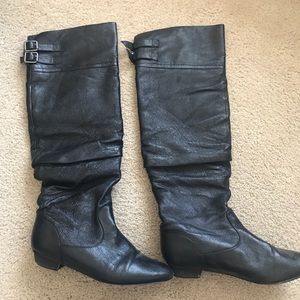 Steven Madden Black OTK Boots